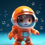 astronaut-diving-digital-art